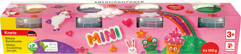 Modelling Dough - Glitter Set x 4 Asstd Cols