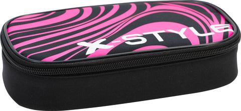 Black & Neon Pink - Pencil Case Jumbo Empty