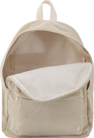 Corduroy Backpack - Beige