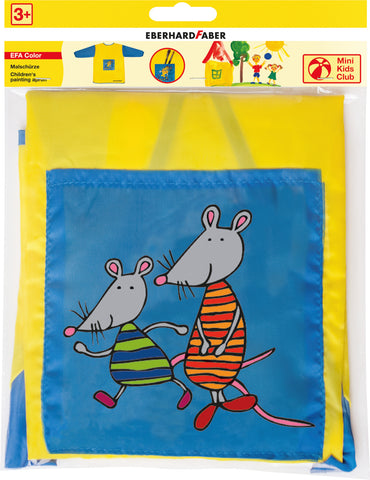 Painting Apron - Mini Kids Club/Yellow - Blue Small