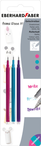 Gel Roller Refill - Animal Erase It x 3 BC
