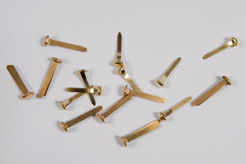 - Brass Clips (Butterfly pins) - Packet x 25