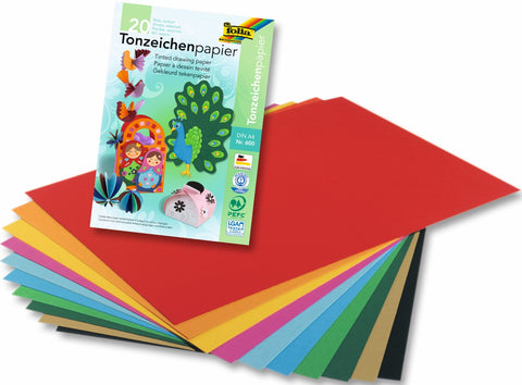 A4 Coloured Paper - 130gsm/20 sheets/Pad x 10 Assorted Colours