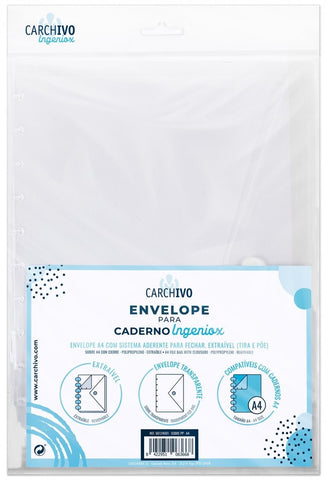 Plastic Envelope File INGENIOX Hook & Loop - A4