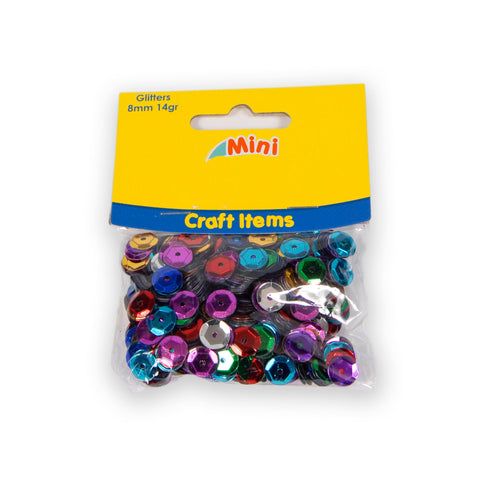 - Sequins Medium Size - Pkt Assorted Colours