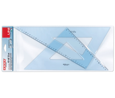 Set Squares Set x 2 45 and 60 degrees - 35cm