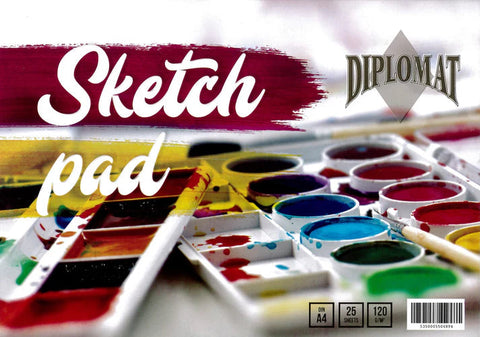 Sketch Pad - 120gsm/A4/25 sheets/Cartridge Paper