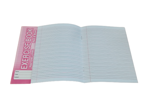 Exercise Book - Narrow Lines RL/48pgs (Pack of 4)