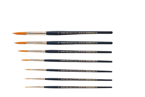 Paint Brush Gold Teklon Round - 12