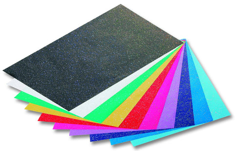 Glitter Card - 300gsm/24 x 34 - 1 sheet/Asstd Cols