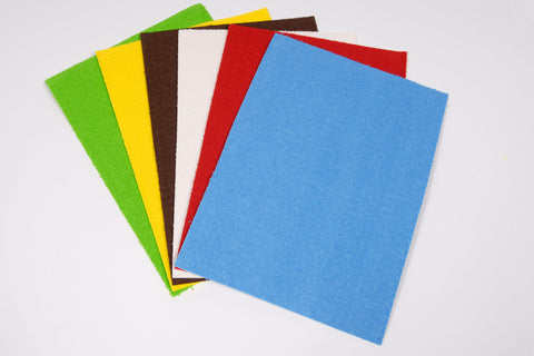Foam Sheet Terry Cloth - 20 x 30/1 Sheet/Asstd Cols