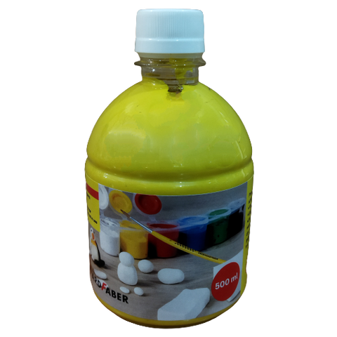 Tempera/Poster Colour   - 500ml Bottle/Yellow