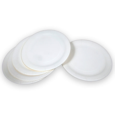 Paper Plate Large - 23cm/White