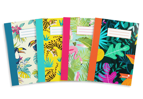 Exercise Book A5 Summer Garden 80pgs 75gsm Assorted Designs