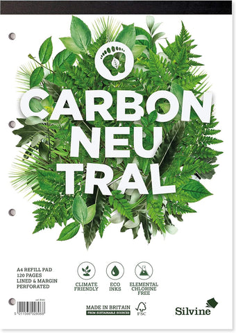 A4 Refill Pad CO2 Neutral Paper - Premium 80gsm Bright White/120pages