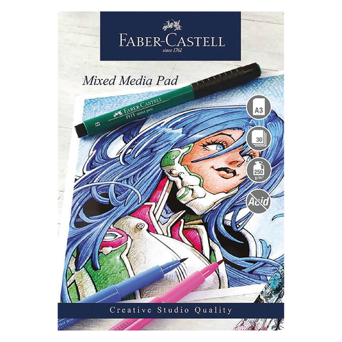 Drawing/MIXED MEDIA Spiral Pad - 250gsm/A3/30 sheets/FCCS