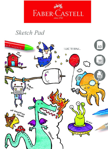 Drawing/Sketch Pad - 100gsm/50 Sheets/A3 FCRR