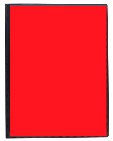 Eco-friendly A4 Presentation Display Book 40pgs/80 viewing - Black + Red Insert