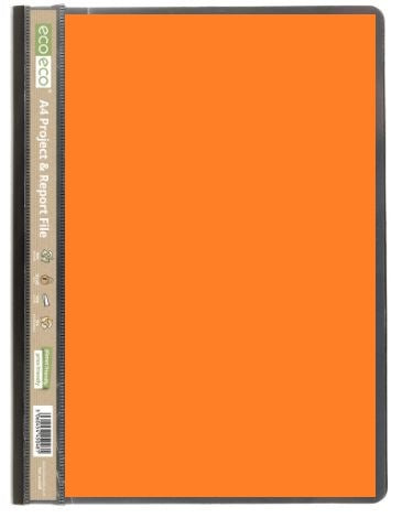 Eco-friendly A4 Report Flat File - 350 microns/Black + Orange Insert