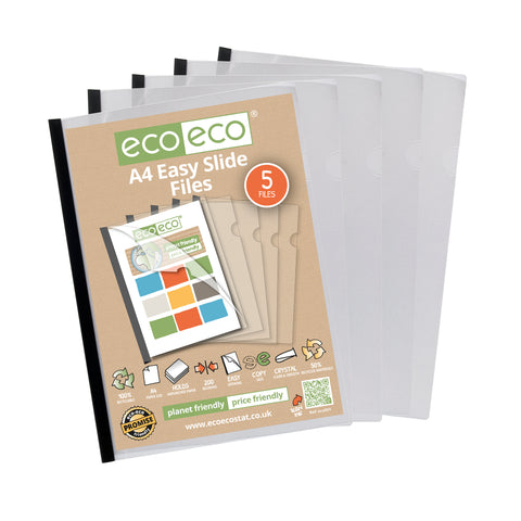 Eco-friendly A4 Easy Slide File - Translucent White/200 microns