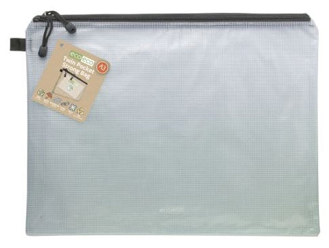 Eco-friendly A3 Super Strong Twin Pocket Zipped Bag - 330 microns