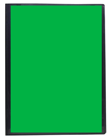Eco-friendly A4 Presentation Display Book 40pgs/80 viewing - Clear + Green Insert