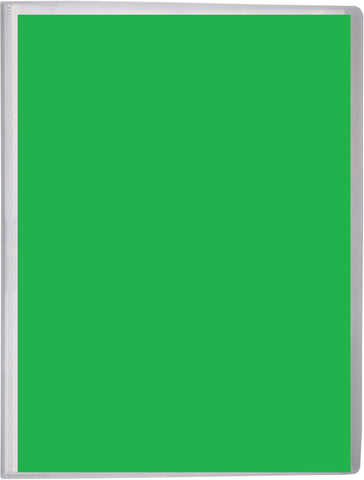 Eco-friendly A4 Presentation Display Book 60pgs/120 viewing - Clear + Green Insert