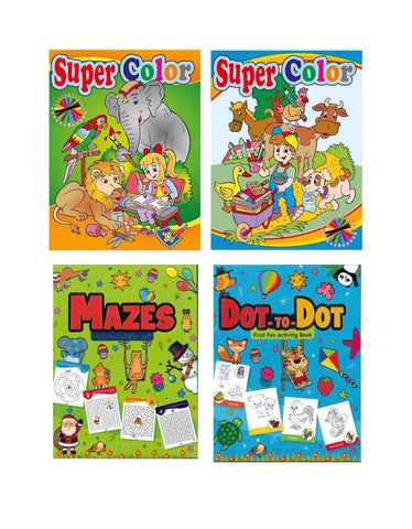 JUMBO Colouring Book & Activity Book