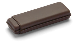 Porsche X Faber-Castell Design Leather Pouch/2 Writing Implements - Brown