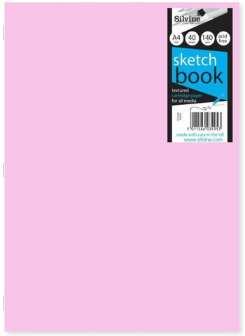 Craft/Field Sketch Book - 140gsm/A4/Pastel Laminated Cover Purple