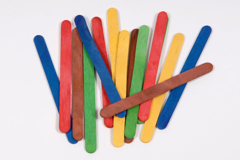 Wooden Sticks - Packet Assorted Colours & Sizes