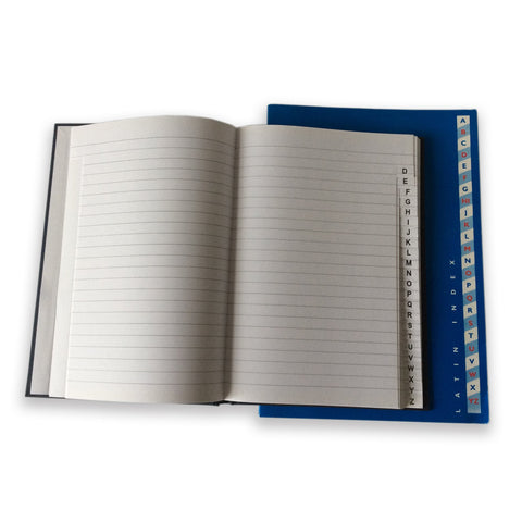 A5 Index Book A/Z - Laminated Cover/Ruled