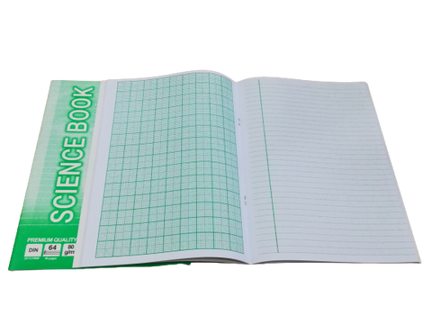 Science Book - 1pg Lined/1pg Graph (pack of 2)