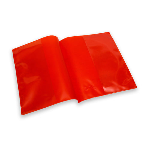A5 Plastic Copybook Cover - Red (pack of 5)