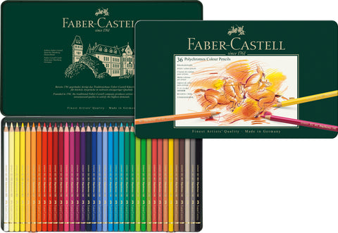 FC - Polychromos Pencils - Tin x36 Assorted Colours