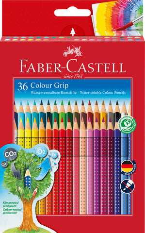 Colouring Pencils Grip  - Pkt x 36 Assorted Colours