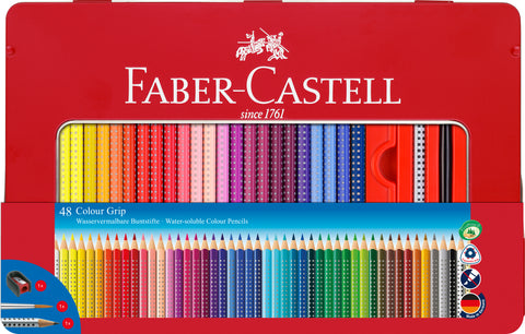 Colouring Pencils Grip Gift Set  - x 48 Assorted Colours