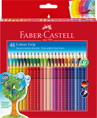 Colouring Pencils Grip  - Pkt x 48 Assorted Colours