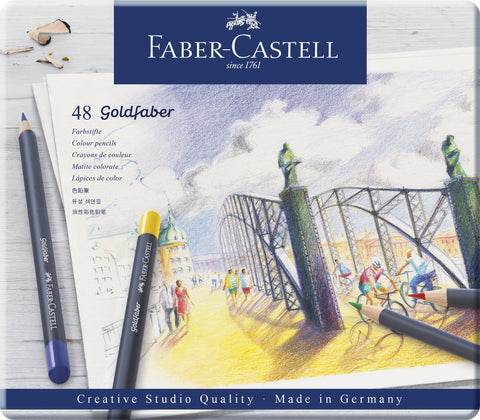 Colouring Pencil Goldfaber - Tin x 48 Assorted Colours