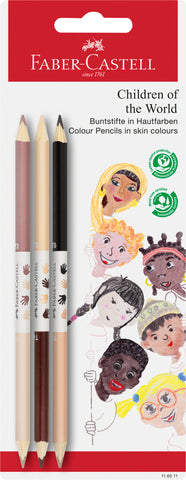 Colouring Pencils   CHILDREN OF THE WORLD - BC x 6 Skin Colours