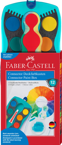 Water Colour Concept - Paint  Box Turquoise x 12 Assorted Colours + White