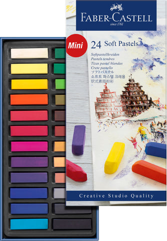 Pastel Soft/Chalk Creative Studio - x 24 Short Assorted Colours Box x 24 Short Assorted Colours