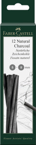 Charcoal Natural - 5-8mm/Blister x 12 pieces