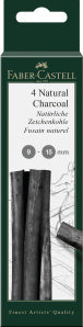 Charcoal Natural - 9-15mm/Blister x 4 pieces