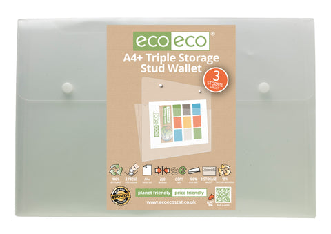 Expanding File A4 ECO - 3 Pocket/Clear