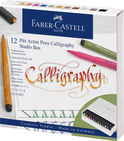 Pitt Artist Pens Studio Box x 12 - Calligraphy