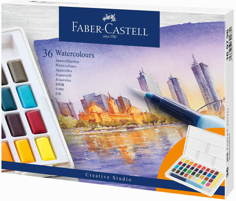 Water Colour Sketcher's Box - Set x 36 colours