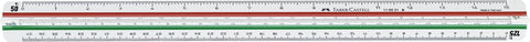 Reduction Scale Ruler - A/1:20/1:25/1:50/1:75/1:100/1:125