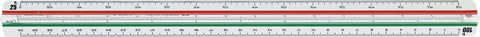 Reduction Scale Ruler -D/1:20/1:25/1:33.33/1:50/1:75/1:100