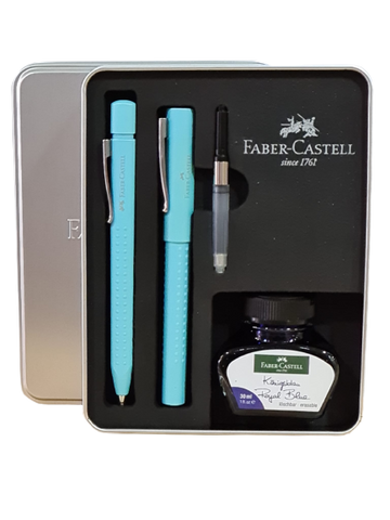 Set Grip Edition Fountain Pen M/Ballpen/Converter/Ink - Turquoise
